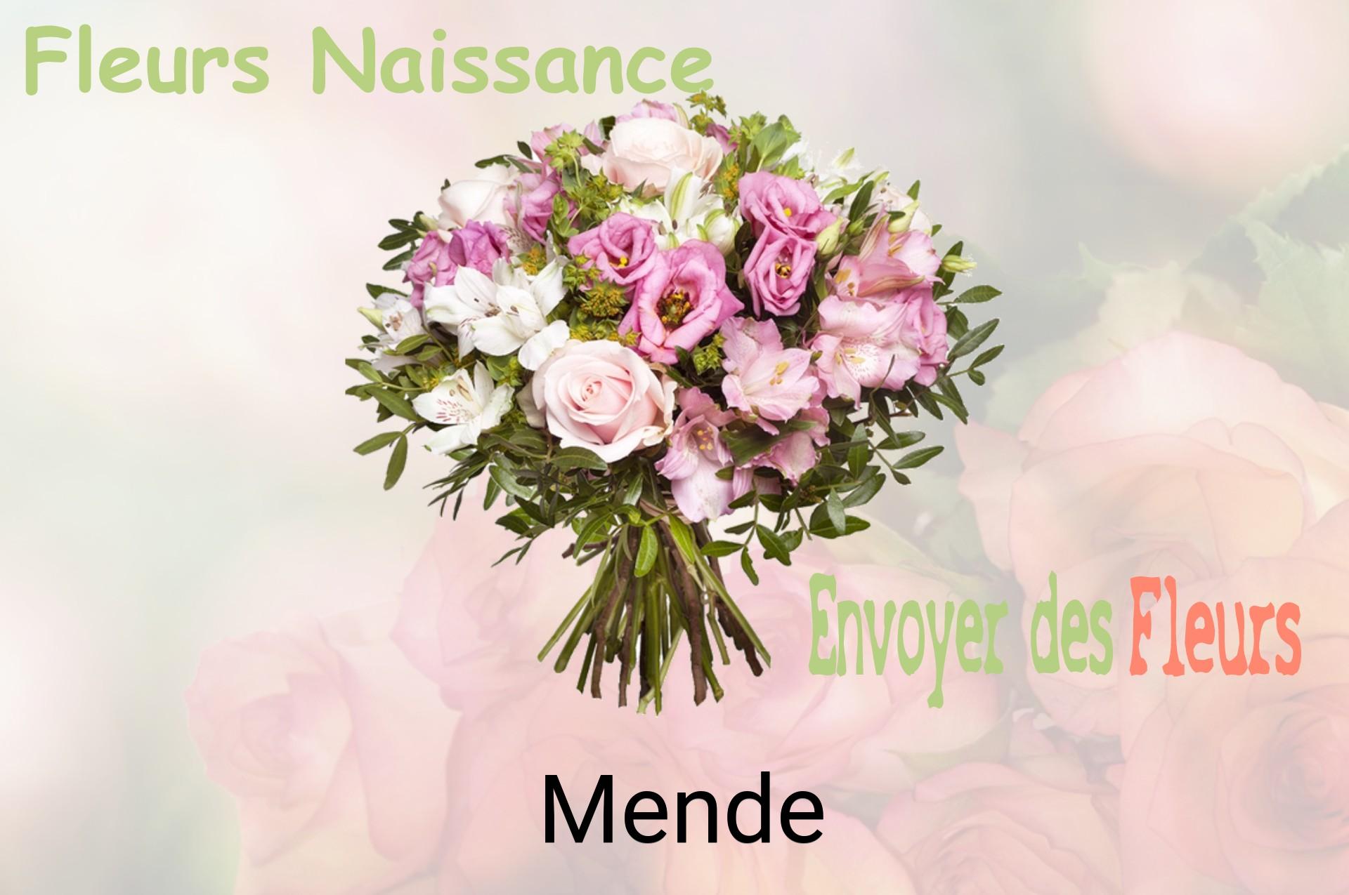 Bouquet de fleurs de naissance livré à Mende